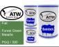 Preview: Fiat, Forest Green Metallic, PGQ / 390: 500ml Lackdose + 500ml Klarlack + 250ml Härter - Set, von ATW Autoteile West.